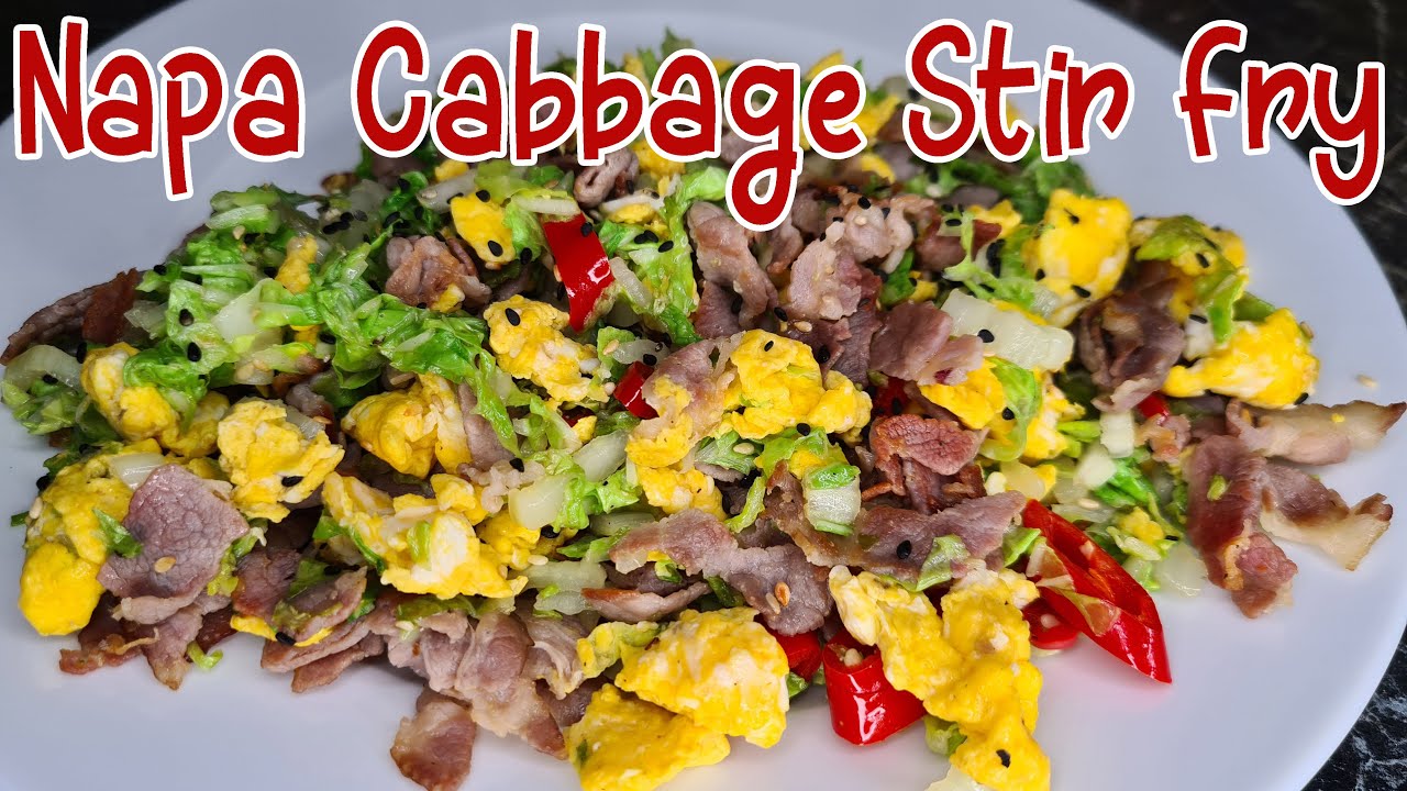HOW TO COOK CHINESE CABBAGE WITH EGGS Napa Cabbage Stir Fry KETO
