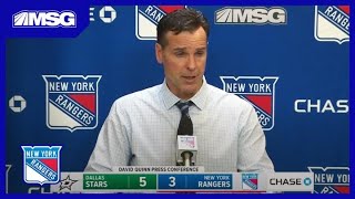 Quinn on Pulling Lundqvist & Why Kreider Didn't Play | New York Rangers screenshot 5