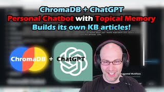 Private ChatGPT instance with ChromaDB backend, builds personal KB articles, updates User Profile!