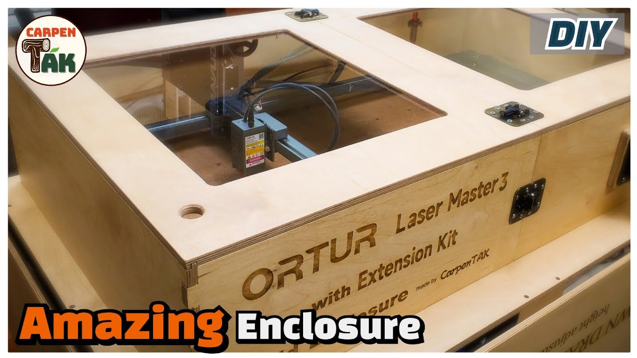 ⚡[DIY] Brand new enclosure for ORTUR Laser MASTER 3 + Extension kit  (Full-build) /Woodworking✓ 