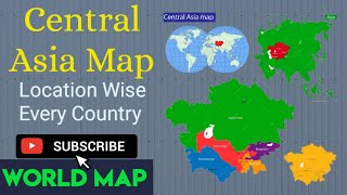 Where is Central Asia on Map with all Regional Countries | Central Asia:Countries, Maps and Location