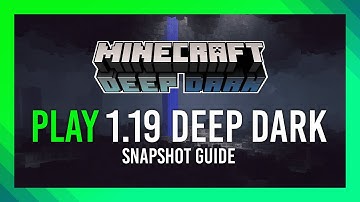 Install Minecraft Deep Dark 1.19 Experiment | Full Guide 2024