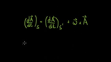 Time derivative transformation from inertial frame to rotating frame