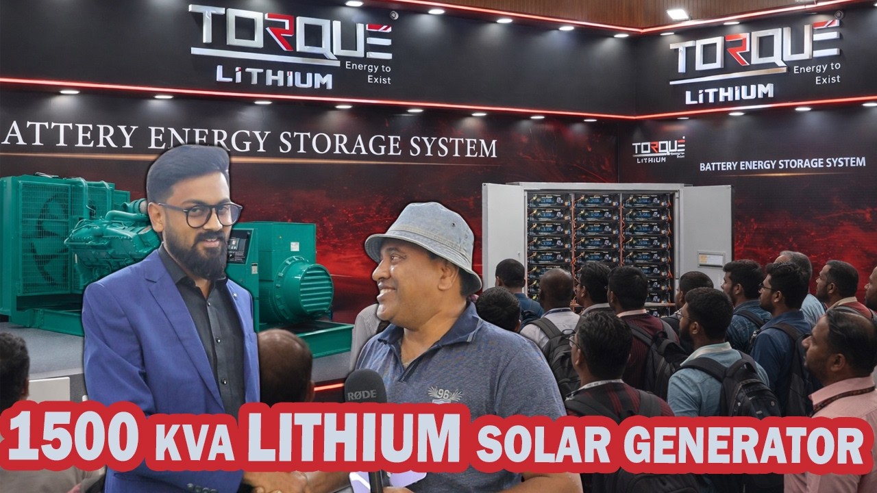😲Альтернатива дизельному генератору TORQUE 1500 кВА Литий-ионный солнечный генератор | Система на...