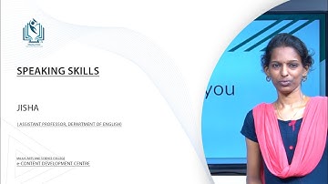 Speaking Skills- BA Functional English (Calicut University)