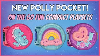 2024 Polly Pocket On The Go Fun Seahorse - Rainbow - Candy New Polly Pocket