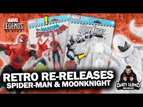 Retro-Carded Marvel Legends Add Moon Knight and Debut Spider-Man