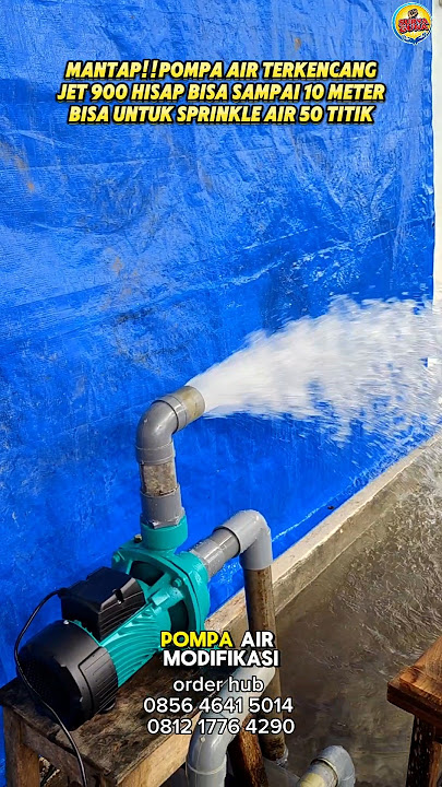 jet 900 daya hisap 10 meter bisa untuk sprinkle air juga sampai 10 meter ready #pompa