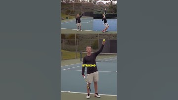 how high should you toss on the tennis serve?