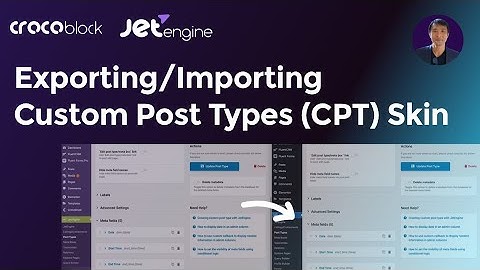 Quick Tutorial: Exporting/Importing Custom Post Types in a Minute.