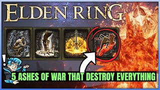 5 Hidden OVERPOWERED Ashes of War You NEED to Get - Location Guide Earthshaker & More - Elden Ring!