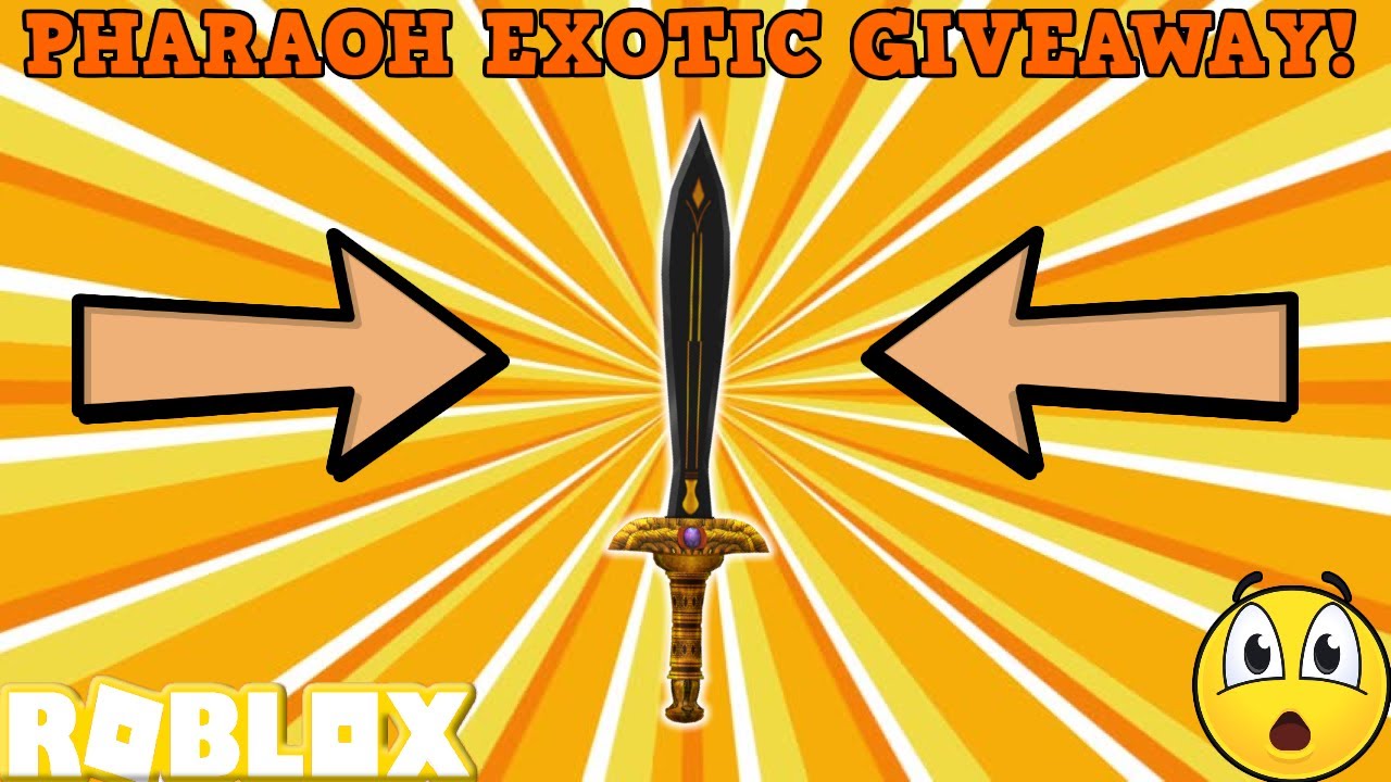 Pharaoh Exotic Giveaway Roblox Assassin One Week To Enter Good Luck - corrupted axe and krampus assassin giveaway roblox assassin