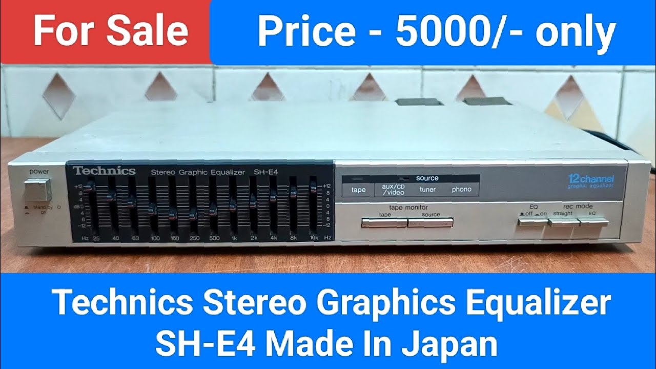 Technics Stereo Graphics Equalizer SH-E4 Made In Japan Nice Sound