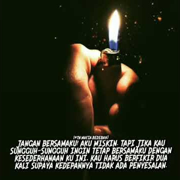 Jangan bersamaku aku miskin:)