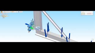 SOLID EDGE 2020 SIMULATION - SEMI CRANE