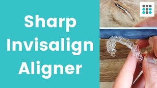 HOW TO SMOOTH SHARP INVISALIGN ALIGNERS #Shorts