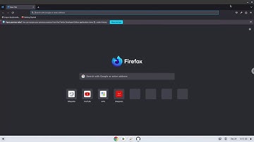 How to install Firefox Developers Edition on a Chromebook