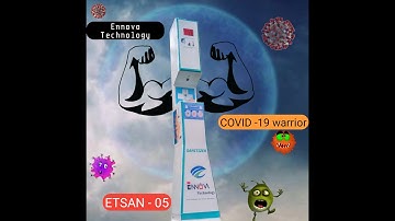 Hand Sanitizer Cum Body Temperature Scanning Machine/COVID-19/Disinfection/Worrier/ETSAN - 05
