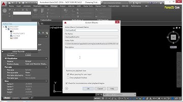 AutoCad 2017 Tutorial | 12.01 Action Recorder