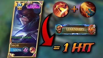 YOU MUST TRY THIS ROGER ONE SHOT BUILD!🎯 BEST 1 SHOT BUILD 2023! | MLBB