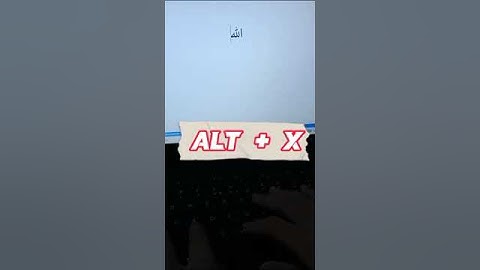 How we write ALLAH name in ms word