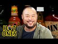 David Chang Sweats Like Crazy While Eating Spicy Wings | Hot Ones