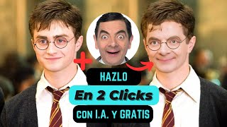 Realiza Intercambio de Rostro con 2 Clicks Usando Inteligencia Artificial GRATIS | Tutorial Completo