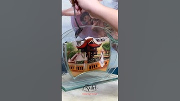 Video quá trình làm Tranh Cát Chùa Một Cột - Hà Nội | #tranhcat #tranhcatmyart #sandart #art