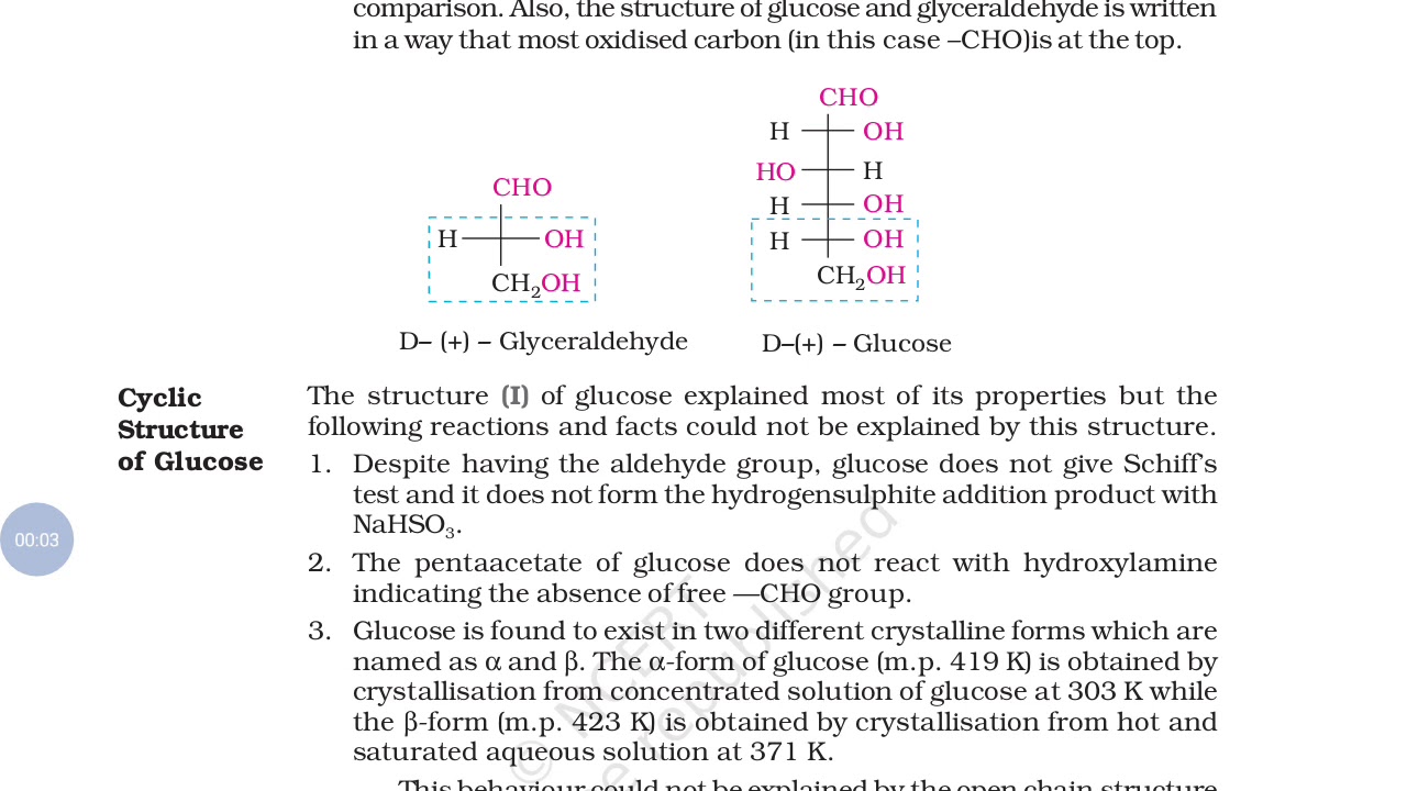 Fischer's projection of glucose structure YouTube