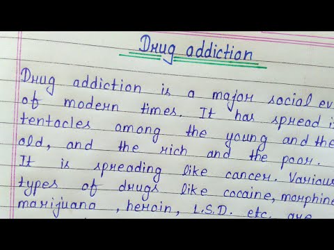 Essay on drug addiction in english ||  Drug addiction essay