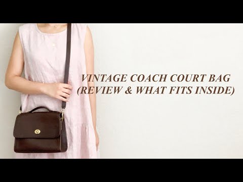 Where to Find + How to Restore a Vintage Coach Court Bag