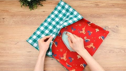 You can easily sew this in just 4 minutes. You should definitely watch it.