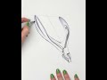 metal cuticle clippers #sketchingshorts #shortsyoutube #sketching