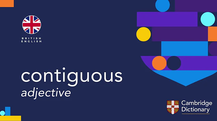 How to pronounce contiguous | British English and American English pronunciation