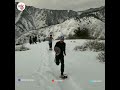 Winter sports snowshoeing in srinagar kashmir