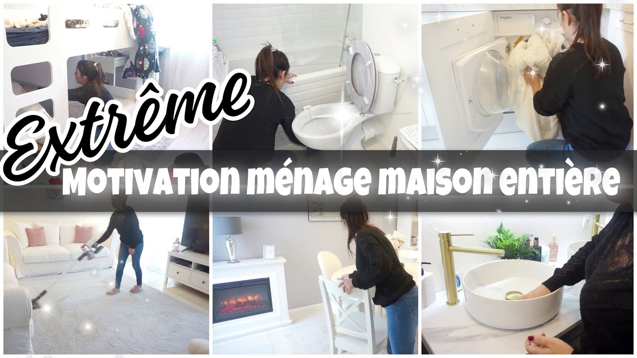 MOTIVATION MÉNAGE MAISON ENTIÈRE//EXTRÊME CLEAN WITH ME MOTIVATION