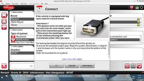 Delphi Ds150 - Renault Megane Scenic 3 - Navi (Navigation) - Real Time Data