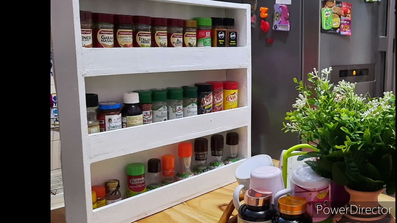 Diy Rak Rempah Ratus Simple Konsep Modern Farmhouse Bagi Mengelakkan Gila Sewaktu Pkp Youtube