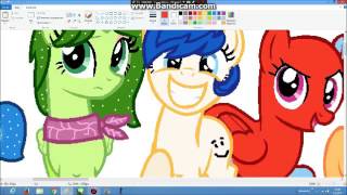 MLP Mane 6 Base SpeedPaint İnside Out version