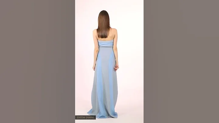 Zaeem Jamal Panelled Air Gown