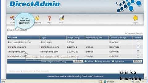 Tạo email trên Hosting (Direct Admin)