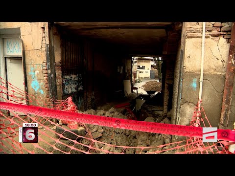 თბილისში, ნინოშვილის ქუჩაზე სახლის კედელი ჩამოინგრა - 30-მდე ოჯახი უსახლკაროდ დარჩა