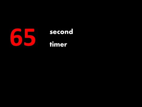 65 Second - Crunch Timer Countdown
