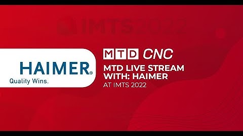 Haimer USA live stream from IMTS 2022 in Chicago