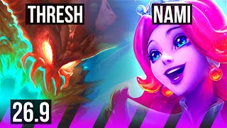 THRESH &amp; Hwei vs NAMI &amp; Smolder (SUP) | EUW Master | 26.9
