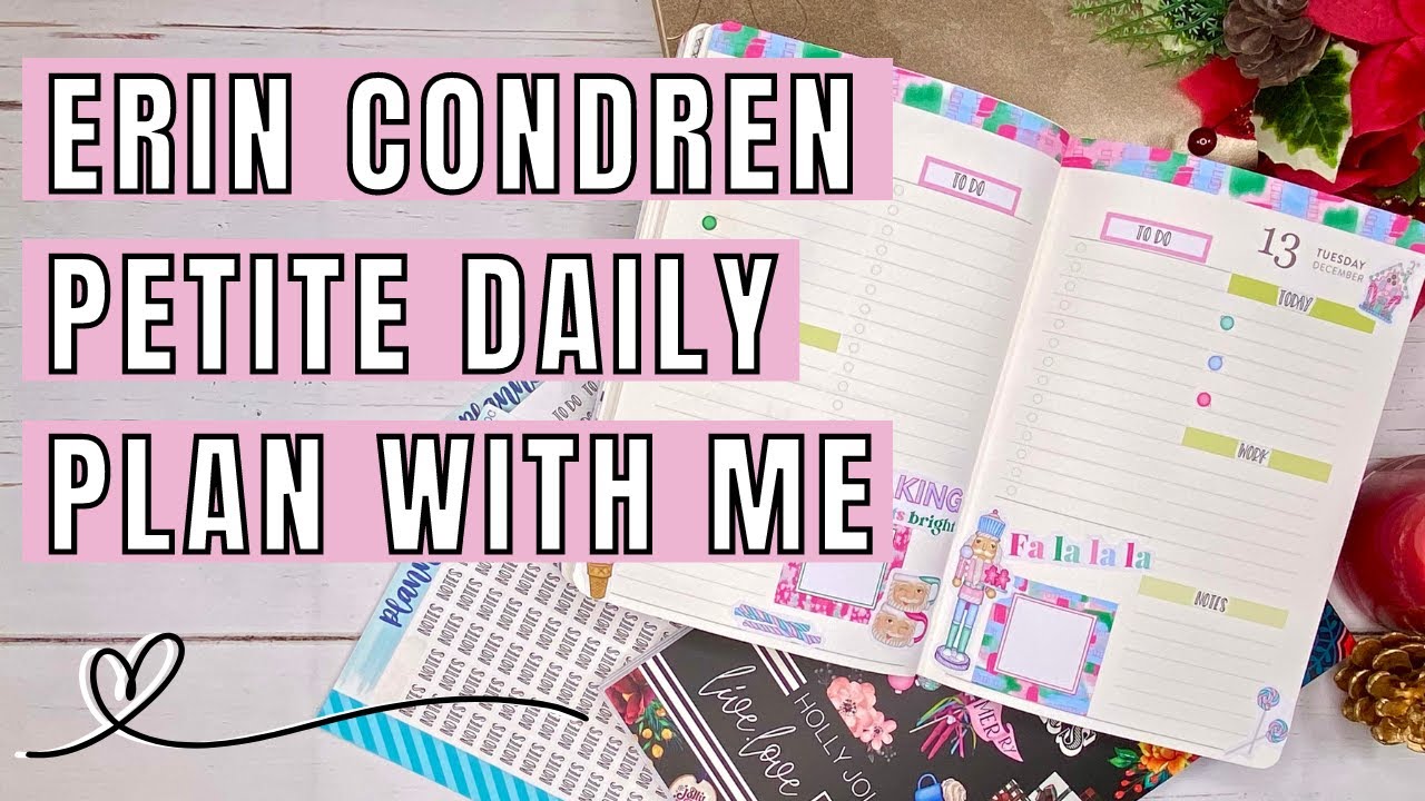 PLAN WITH ME / EC Petite Daily Planner / Holly Jolly Sticker Book from Live Love Posh