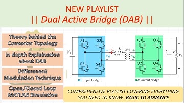 LECT 00 Introduction to Dual Active Bridge (DAB) Converter Playlist #DAB