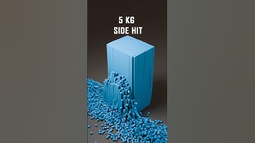 16000 Cubes Smashed by Ball different Spots Satisfying Destruction #satisfying #animation #blender