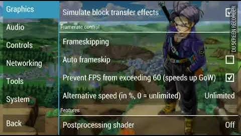 Best setting in Dragon Ball Z Shin Budokai 2 in PPSSPP