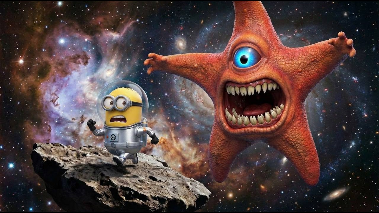 Minions🍌| Bob gets into trouble with a giant STARFISH! | Short Animation.🔥🔥🥶🥶😱😱